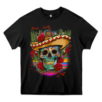 Black mexican skeleton Heavy Core Tee - CTS Tumbler Store