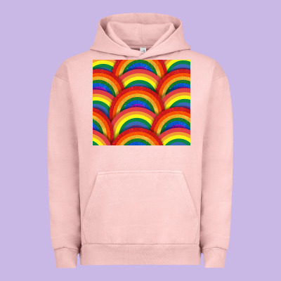 Pride Rainbow Glitter Tumbler Urban Hoodie Designed By Fadigitalartstudio