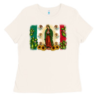 Bone mexican flag our lady of guadalupe Ladies Tee - JahusDesignShop
