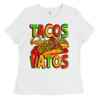 White tacos before vatos Ladies Tee - Zillion Design Studio