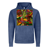 Vintage Denim mexican food seamless pattern Vintage Hoodie - BundleAndBundleShop