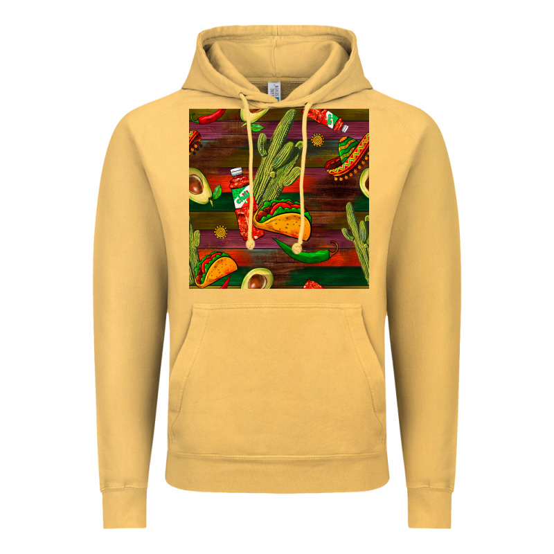 Mexican Food Seamless Pattern Vintage Hoodie by BundleAndBundleShop | Teevron