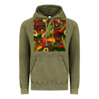 Vintage Olive mexican food seamless pattern Vintage Hoodie - BundleAndBundleShop