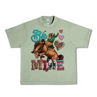 Oil Green be mine cowboy rodeo valentines day Urban Heavy Tee - Jasminsmagicworld