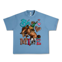 Pebble Blue be mine cowboy rodeo valentines day Urban Heavy Tee - Jasminsmagicworld