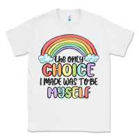 White gay pride Classic Tee - MaliasSmallBusiness