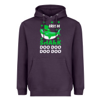 Plum Irish Shark Doo Doo Doo Saint Patricks Day Heavyweight Hoodie - Bettercallsaul