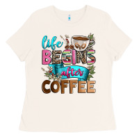 Bone life begins after coffee Ladies Tee - Zillion Design Studio