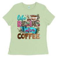 Matcha life begins after coffee Ladies Tee - Zillion Design Studio