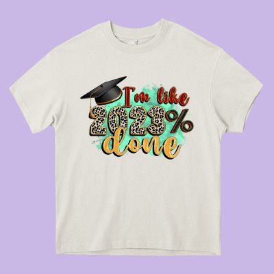 I'm 2023 Done Heavy Core Tee Designed By Zillion Design Studio