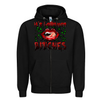 Black it's halloween bitches Zipper Hoodie - BundleAndBundleShop