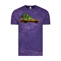 Cloud Purple christmas vacation car Vintage Tee - Jasminsmagicworld