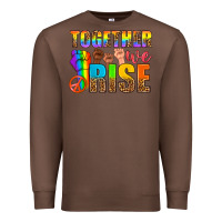 Chestnut LGBTQ+ together we rise Premium Sweatshirt - NancyCooperArtShop