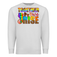 Dove Grey LGBTQ+ together we rise Premium Sweatshirt - NancyCooperArtShop