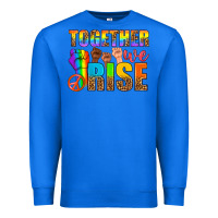 True Royal LGBTQ+ together we rise Premium Sweatshirt - NancyCooperArtShop