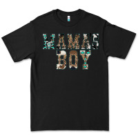 Black Western Mama's Boy Premium Tee - CowhideDigitalArt