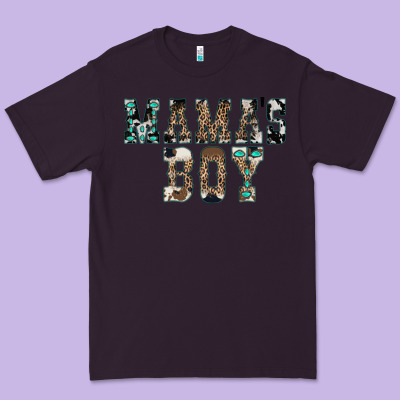 Western Mama's Boy Premium Tee Designed By Cowhidedigitalart