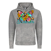 Cloud Rock dreamer with Butterfly and sunflowers Vintage Hoodie - Artiststas