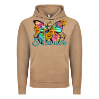 Vintage Coffee dreamer with Butterfly and sunflowers Vintage Hoodie - Artiststas