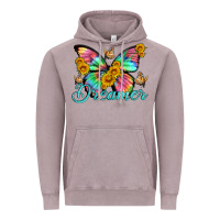 Vintage Zinc dreamer with Butterfly and sunflowers Vintage Hoodie - Artiststas