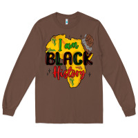 Chestnut i am black history Long Sleeve Tee - MaliasSmallBusiness