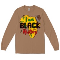 Toasted Coconut i am black history Long Sleeve Tee - MaliasSmallBusiness