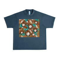 Midnight Navy baseball turquoise gemstones western patterns Urban Heavy Tee - BarkalooDesign