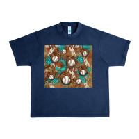 Navy baseball turquoise gemstones western patterns Urban Heavy Tee - BarkalooDesign