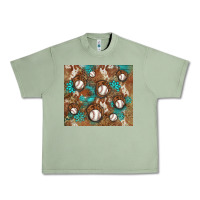 Oil Green baseball turquoise gemstones western patterns Urban Heavy Tee - BarkalooDesign