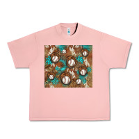 Salmon baseball turquoise gemstones western patterns Urban Heavy Tee - BarkalooDesign