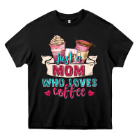 Black just a mom who loves coffee Heavy Core Tee - Zillion Design Studio