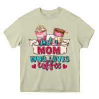 Mossy just a mom who loves coffee Heavy Core Tee - Zillion Design Studio