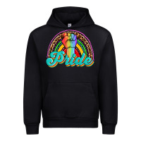 Black pride rainbow Urban Hoodie - OliviaCreatesArt