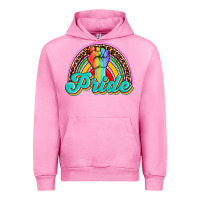Fuchsia Pink pride rainbow Urban Hoodie - OliviaCreatesArt