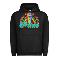 Pigment Black pride rainbow Urban Hoodie - OliviaCreatesArt