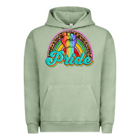 Pigment Oil Green pride rainbow Urban Hoodie - OliviaCreatesArt