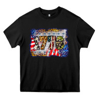 Black 1776 4th of july background Heavy Core Tee - BarkalooDesign