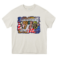 Cream 1776 4th of july background Heavy Core Tee - BarkalooDesign