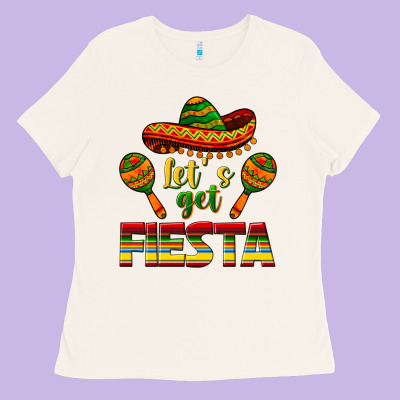 Let's Get Fiesta Ladies Tee Designed By Texasbilliewilder