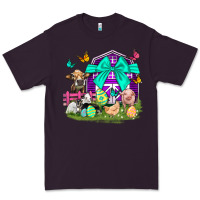 Plum Easter Farm Animal Easter Day Premium Tee - Neo Western