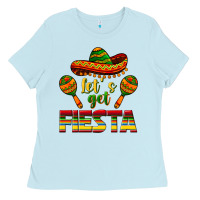 Baby Blue Let's Get Fiesta Ladies Tee - texasbilliewilder