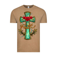 Vintage Coffee cross faith Vintage Tee - BarkalooDesign