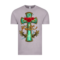 Vintage Zinc cross faith Vintage Tee - BarkalooDesign