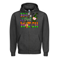 Charcoal Heather 100  that witch Zipper Hoodie - BundleAndBundleShop