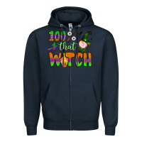 Navy 100  that witch Zipper Hoodie - BundleAndBundleShop