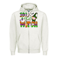Oatmeal Heather 100  that witch Zipper Hoodie - BundleAndBundleShop