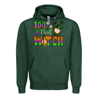 Sports Green 100  that witch Zipper Hoodie - BundleAndBundleShop