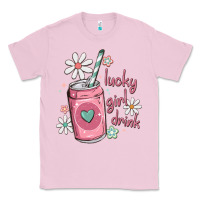 Bubblegum Pink lucky girl drink Classic Tee - MaliasSmallBusiness