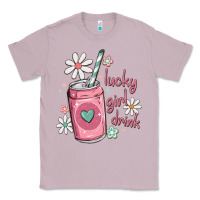 Lilac lucky girl drink Classic Tee - MaliasSmallBusiness