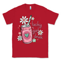 Red lucky girl drink Classic Tee - MaliasSmallBusiness